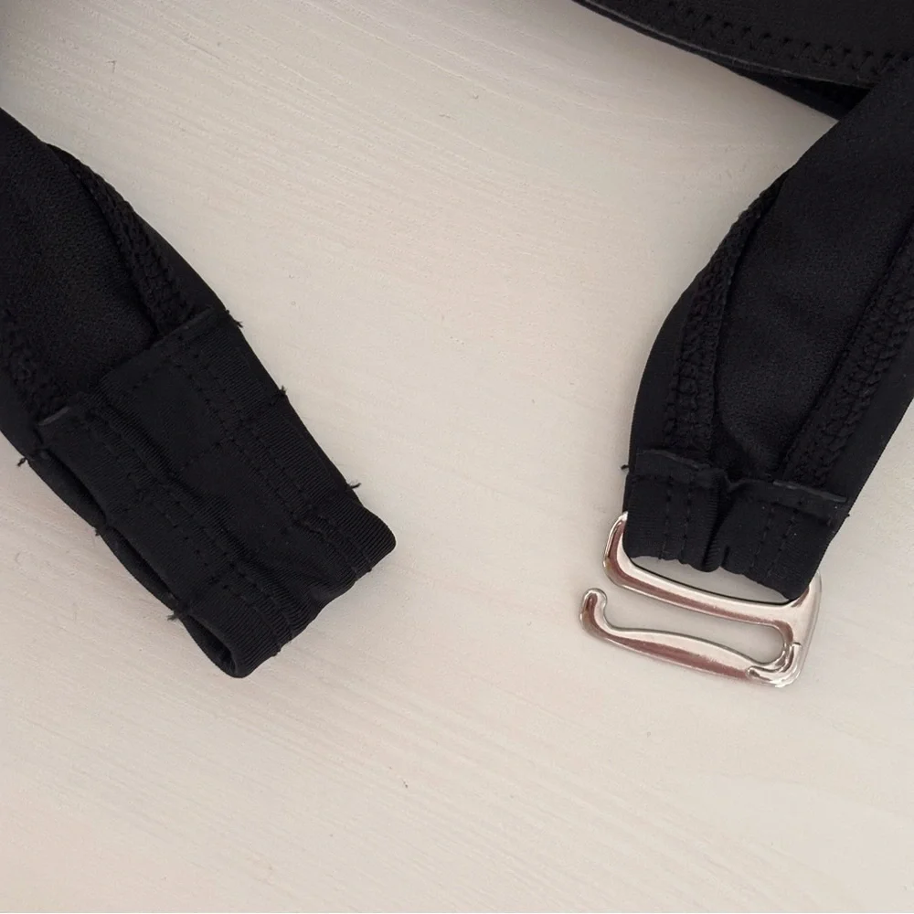 KONA SOL Twist Ruched Bandeau Bikini Top Sz L NWT - Picture 6 of 10